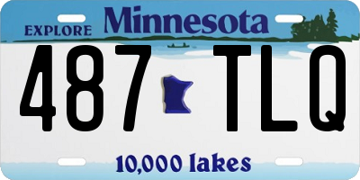 MN license plate 487TLQ