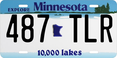 MN license plate 487TLR