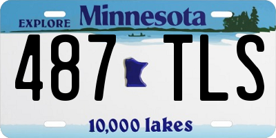 MN license plate 487TLS
