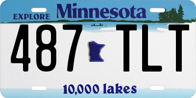 MN license plate 487TLT