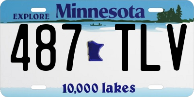 MN license plate 487TLV