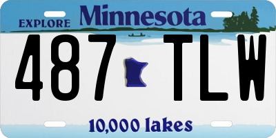 MN license plate 487TLW