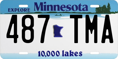 MN license plate 487TMA