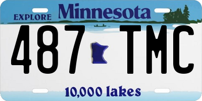 MN license plate 487TMC