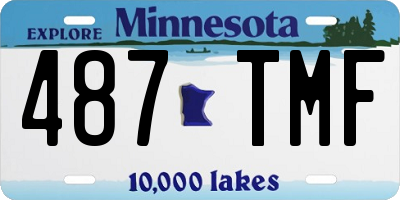 MN license plate 487TMF