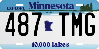 MN license plate 487TMG