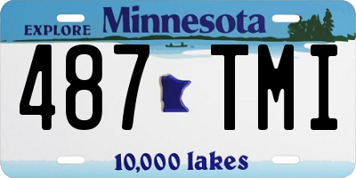 MN license plate 487TMI