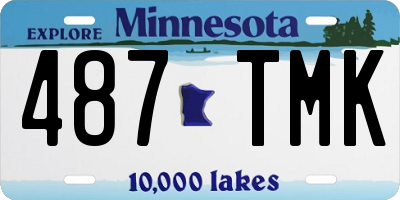 MN license plate 487TMK