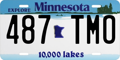 MN license plate 487TMO