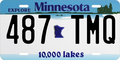 MN license plate 487TMQ