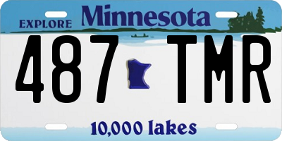 MN license plate 487TMR