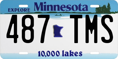 MN license plate 487TMS