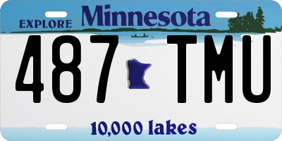 MN license plate 487TMU
