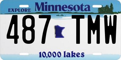 MN license plate 487TMW