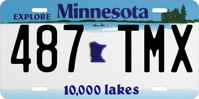 MN license plate 487TMX