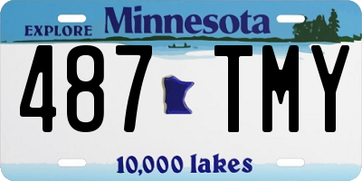 MN license plate 487TMY