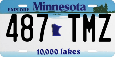 MN license plate 487TMZ