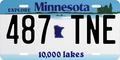 MN license plate 487TNE