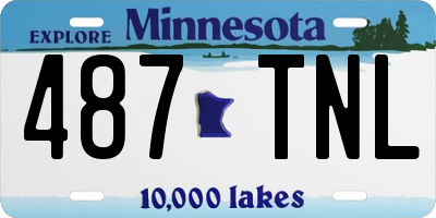 MN license plate 487TNL