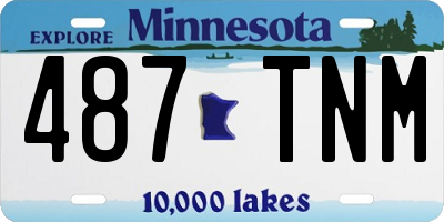 MN license plate 487TNM