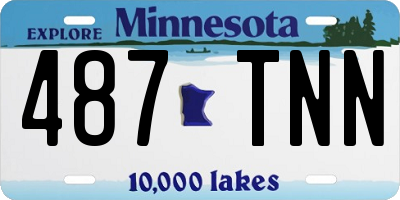 MN license plate 487TNN