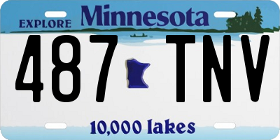 MN license plate 487TNV