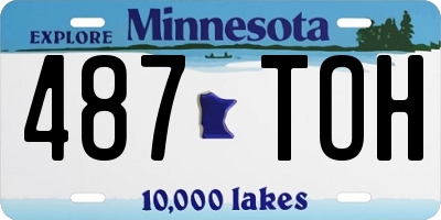 MN license plate 487TOH