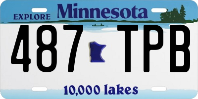 MN license plate 487TPB