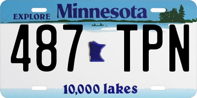 MN license plate 487TPN
