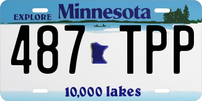 MN license plate 487TPP