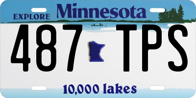 MN license plate 487TPS