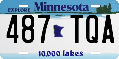 MN license plate 487TQA