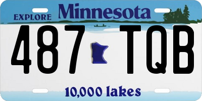 MN license plate 487TQB