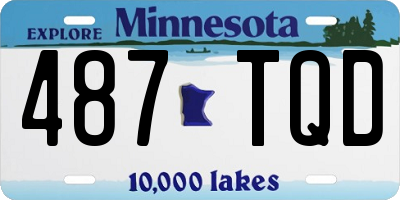 MN license plate 487TQD