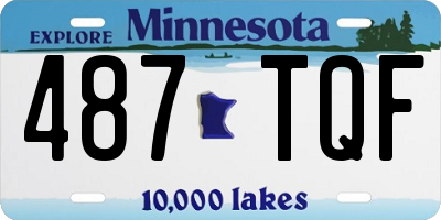 MN license plate 487TQF