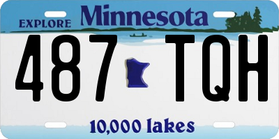 MN license plate 487TQH