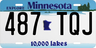 MN license plate 487TQJ