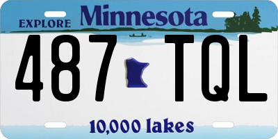MN license plate 487TQL