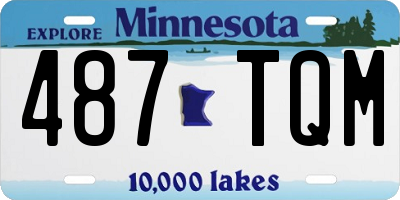 MN license plate 487TQM