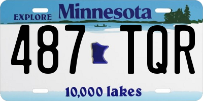 MN license plate 487TQR