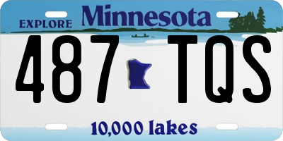 MN license plate 487TQS