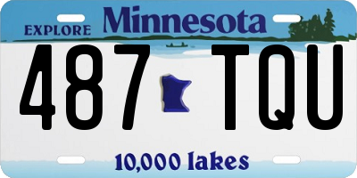 MN license plate 487TQU