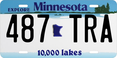 MN license plate 487TRA