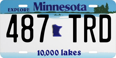 MN license plate 487TRD