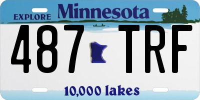 MN license plate 487TRF