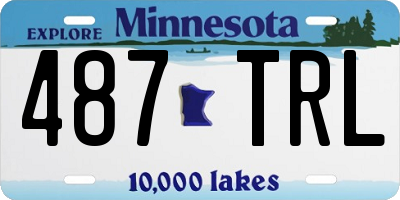 MN license plate 487TRL