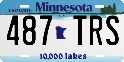 MN license plate 487TRS