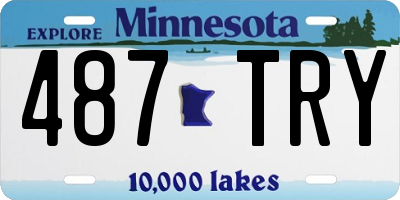 MN license plate 487TRY