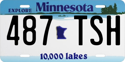MN license plate 487TSH