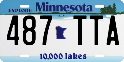 MN license plate 487TTA